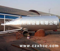 TXP型陶瓷旋风除尘器利用了旋风筒内速度场分布的高峰对烟气上升的作用,设置了上升筒和二次分离室以及中间排气管.